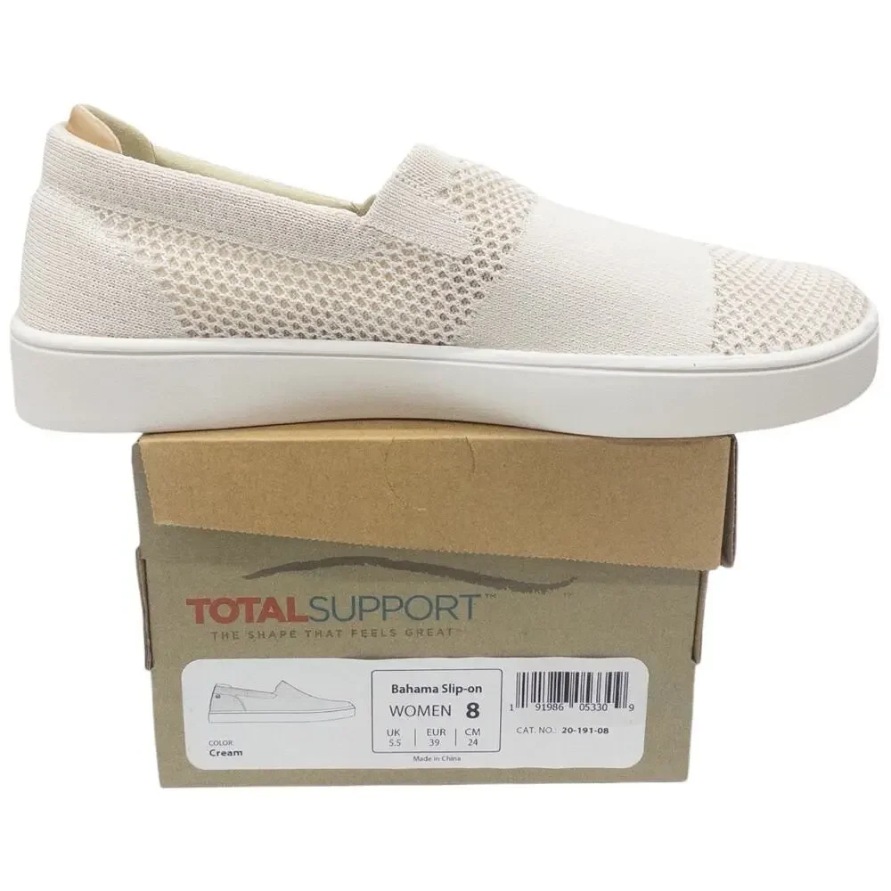 Spenco Bahama Women's Arch Support Slip On Sneaker Women's size 8 Cream